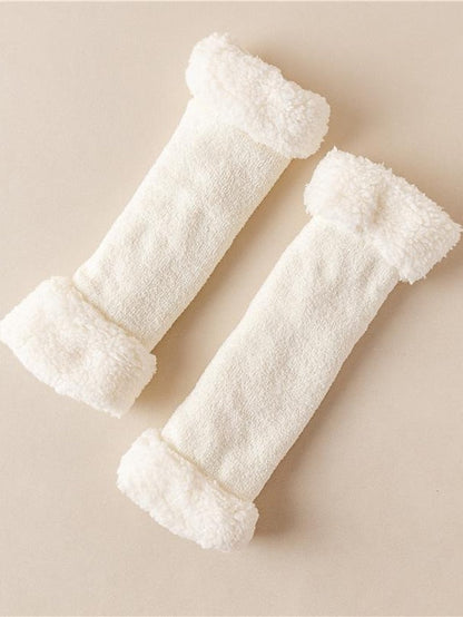 Leg Warmers Boot Cuffs Thick Winter Warm Socks Home Daily Solid Color Polyester Spandex Basic Classic Warm Casual 1 Pair for Women