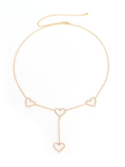 Belt Alloy Silver Gold Chain Daily Beach Pure Color for Women