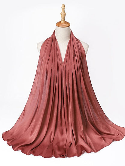 Muslim Scarf Crinkled Shawl Women Abaya Solid Hijab Ramadan Hijabs For Woman Abayas Dress Turban Instant Scarf for Women
