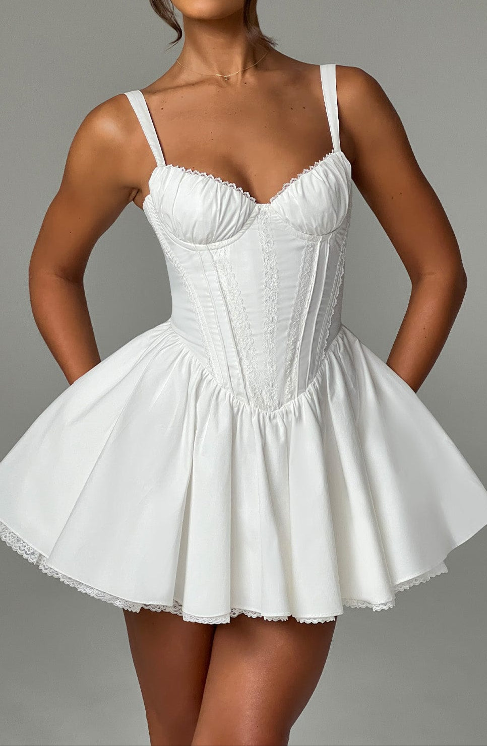 Samantha Mini Dress - White