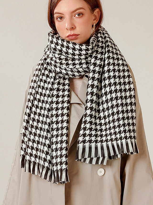 Scarves Shawl Daily Holiday Polyester Vintage Retro Warm Casual / Daily 1 PC for Women