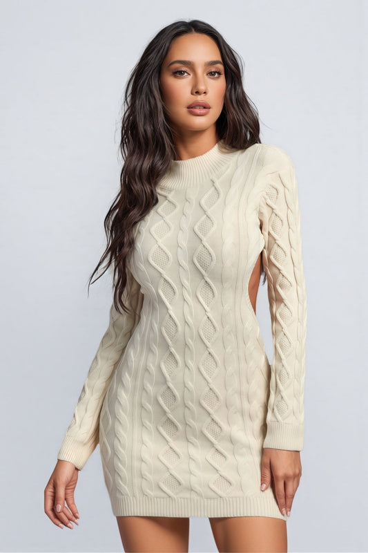 Lyra Backless Mini Knit Dress