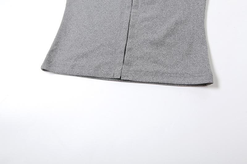 Ribbed lace hem button cami top  | Festival Outfits Women