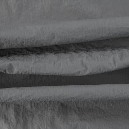 Drawstring solid cargo pocket low rise baggy pant Parachute pants