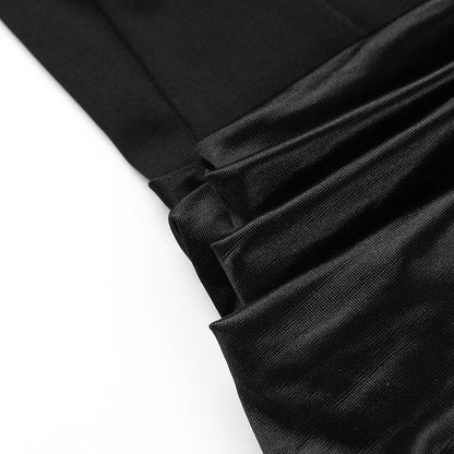 Ruched solid tube backless bustier mini dress  | Festival Outfits Women