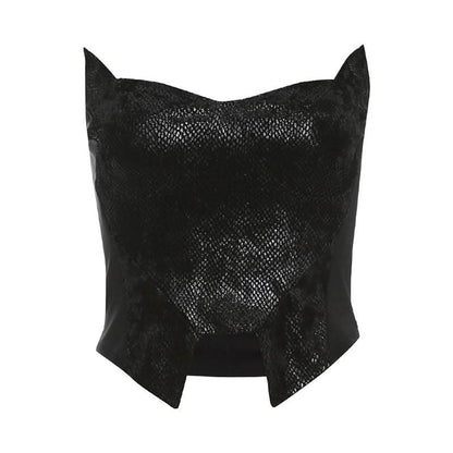 Textured solid backless tube crop top  | Festival Outfits Women