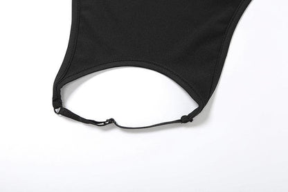 Halter hollow out solid backless pant set  | Festival Outfits Women