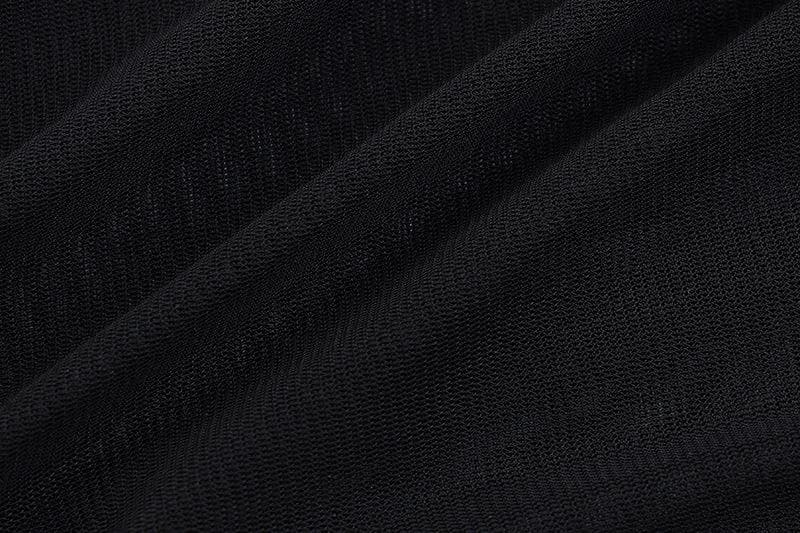 Mesh patchwork zip-up solid long sleeve jumpsuit  | Festival Outfits Women