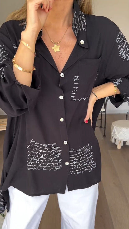 Mabel - Long-sleeved polo - Chic - Modern Style - Great for Casual Days