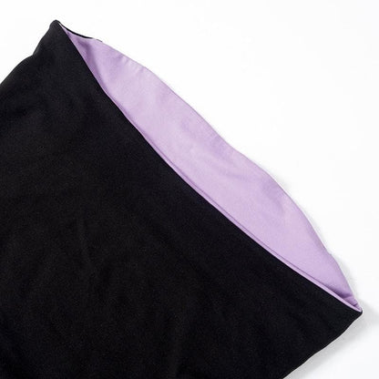 Contrast backless 2-way tube top  | Festival Outfits Women