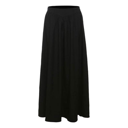 Ruched zip-up solid maxi skirt  | Festival Outfits Women