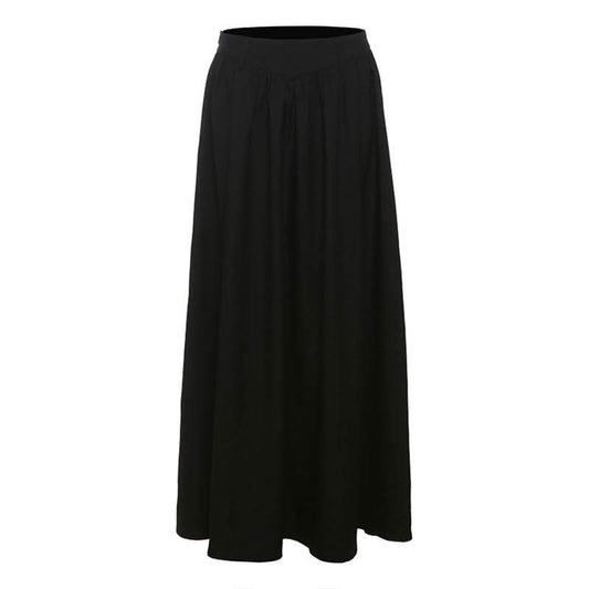 Ruched zip-up solid maxi skirt  | Festival Outfits Women