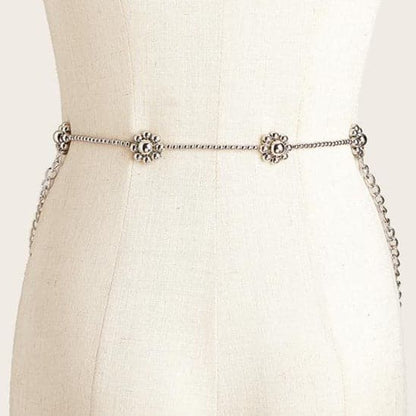 Flower beaded waist chain  | Festival Outfits Women