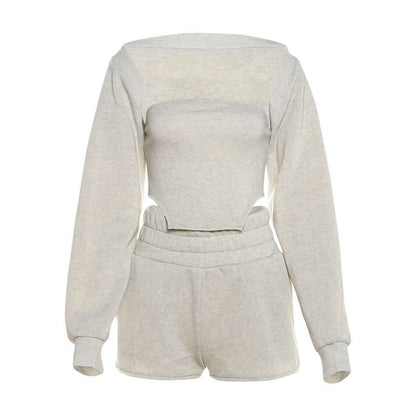 Long sleeve shrug short pant set  | Festival Outfits Women