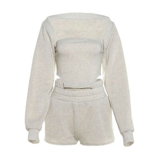 Long sleeve shrug short pant set  | Festival Outfits Women