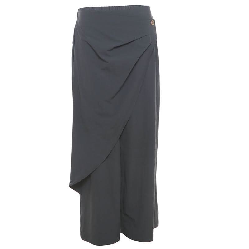 Button wide leg high rise pant  | Festival Outfits Women