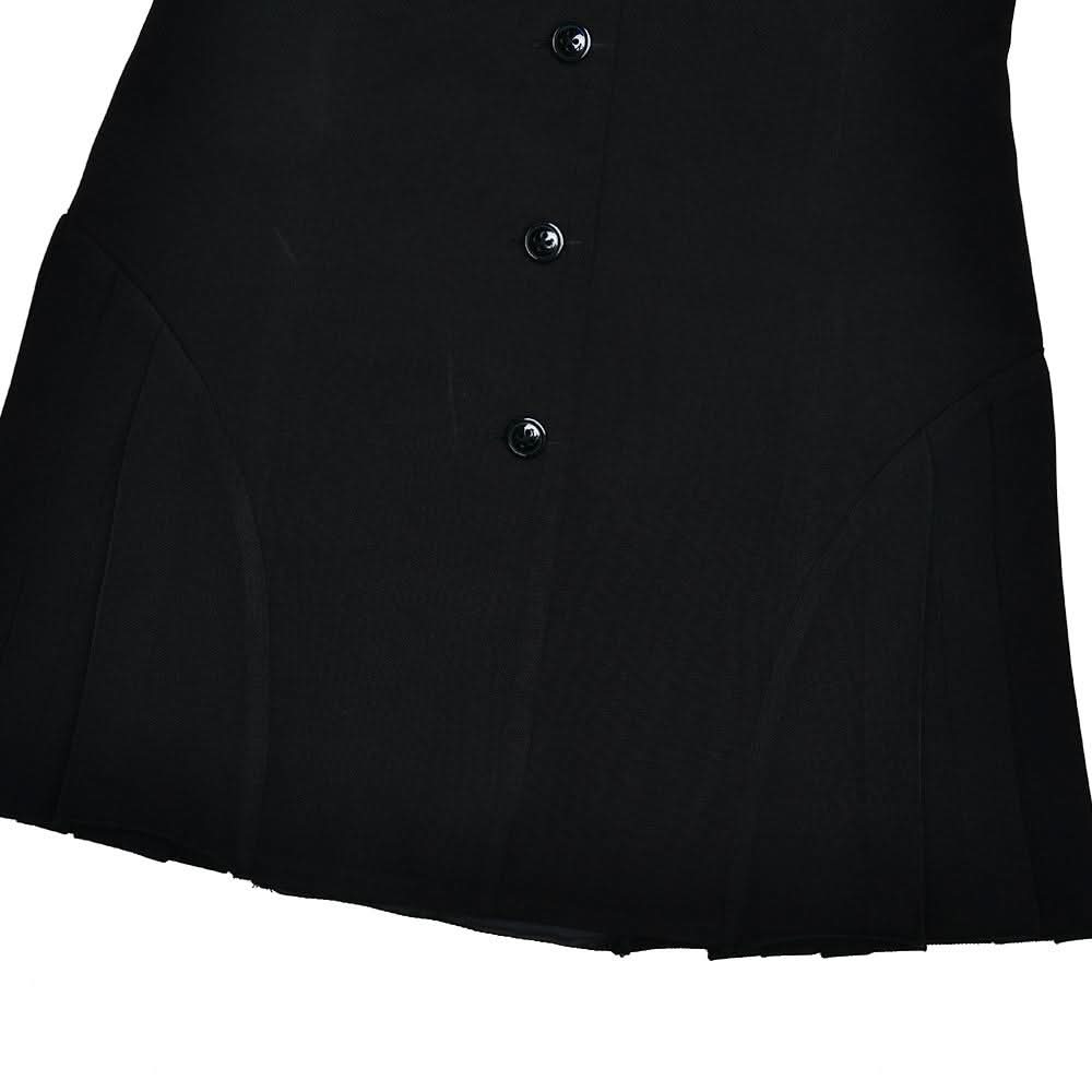Halter deep V neck button pleated backless mini dress  | Festival Outfits Women