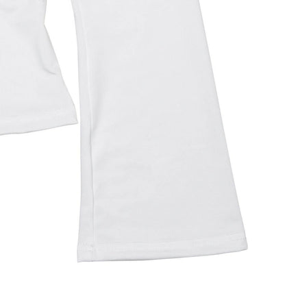 Lace hem long sleeve v neck ribbon ruched top  | Festival Outfits Women