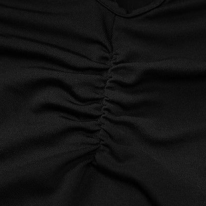 Halter hollow out backless v neck slit cut out midi dress  | Festival Outfits Women