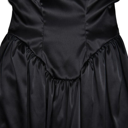 Ruched corset zip-up satin cami maxi dress  | Festival Outfits Women