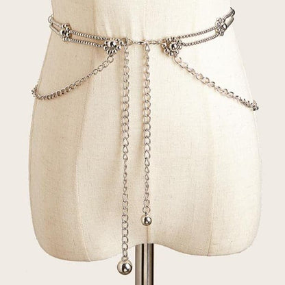 Flower beaded waist chain  | Festival Outfits Women