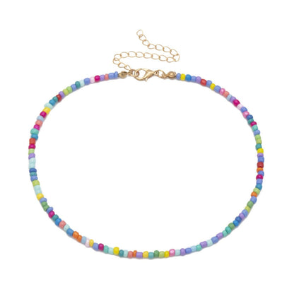 Beaded multicolor necklace