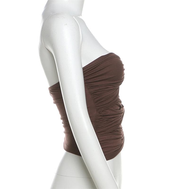 Sweetheart neck hollow out tube cut out top  | Festival Outfits Women
