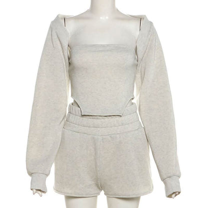 Long sleeve shrug short pant set  | Festival Outfits Women