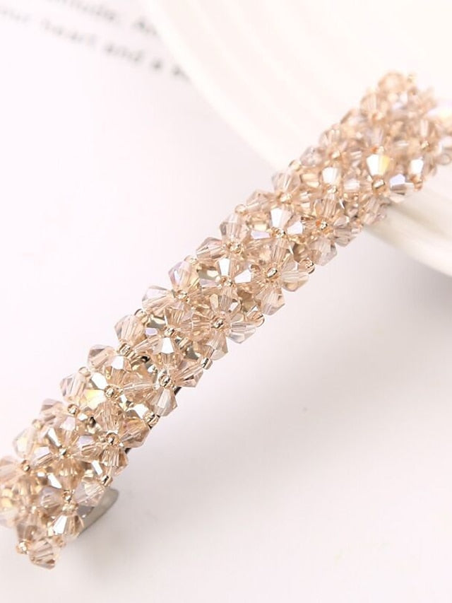 1PC Hair Clip For Daily Glitter Shiny Reinstone Alloy for Women