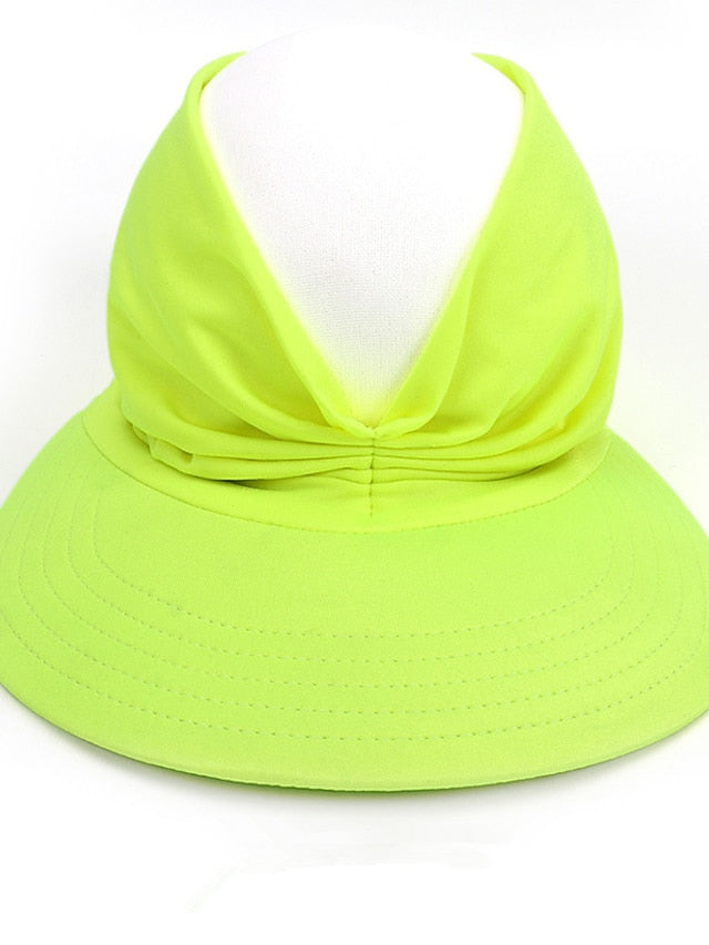 Sun Hat Floppy Hat Outdoor Daily Crystal / Rhinestone Solid / Plain Color Polyester Boho Casual Casual / Daily 1 pcs for Women
