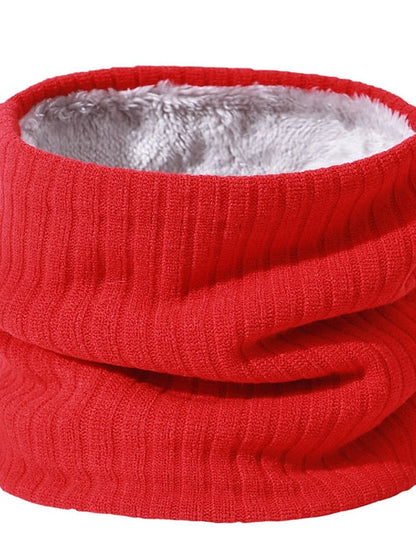 Infinity Scarf Party Black Scarf Pure Color Red Khaki Fall Winter Unisex for Women