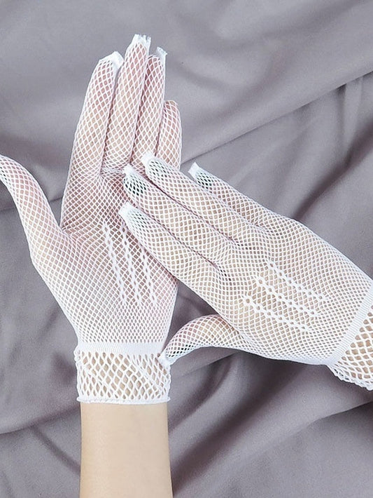 Gloves Wedding Party Evening Gift Nylon Simple Bridal Gloves Sexy 1 Pair for Women