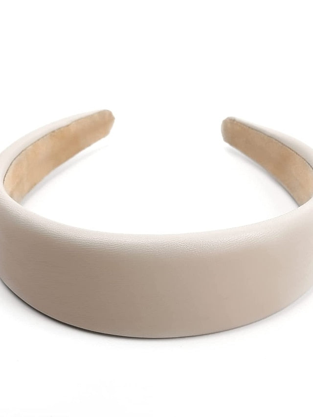 4pcs Girls' Headbands Leather Headband for Women - 4Pcs Wide Headbands Fashion Thick Hair Head Bands Diademas Para Mujer De Moda Hair Accessories for Women