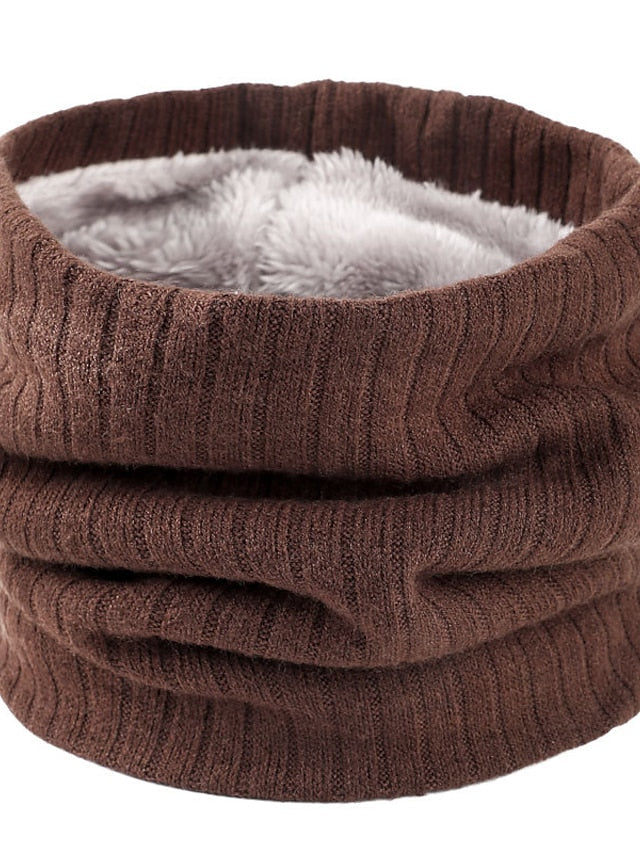 Infinity Scarf Party Black Scarf Pure Color Red Khaki Fall Winter Unisex for Women