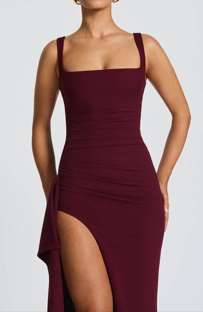 Romancia Maxi Dress - Cherry Lacquer