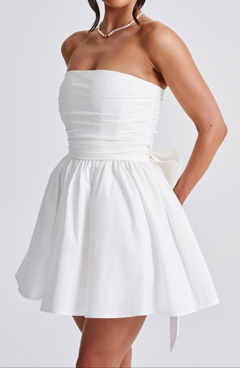 Africa Mini Dress - Ivory