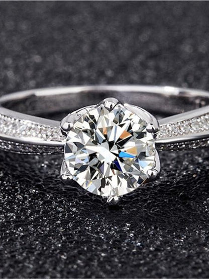 Wedding Ring For Anniversary Party Evening Gift Imitation Diamond Alloy Classic for Women