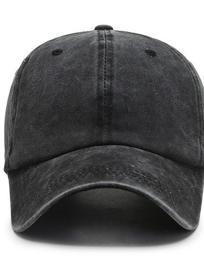 Baseball Cap Adjustable Buckle Pure Color Sports for Women