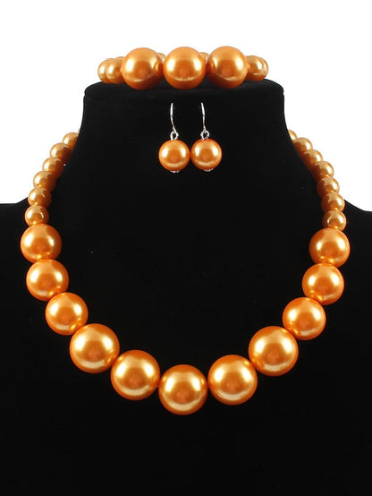 necklace Chic & Modern Party Pure Color Jewelry Sets for Women