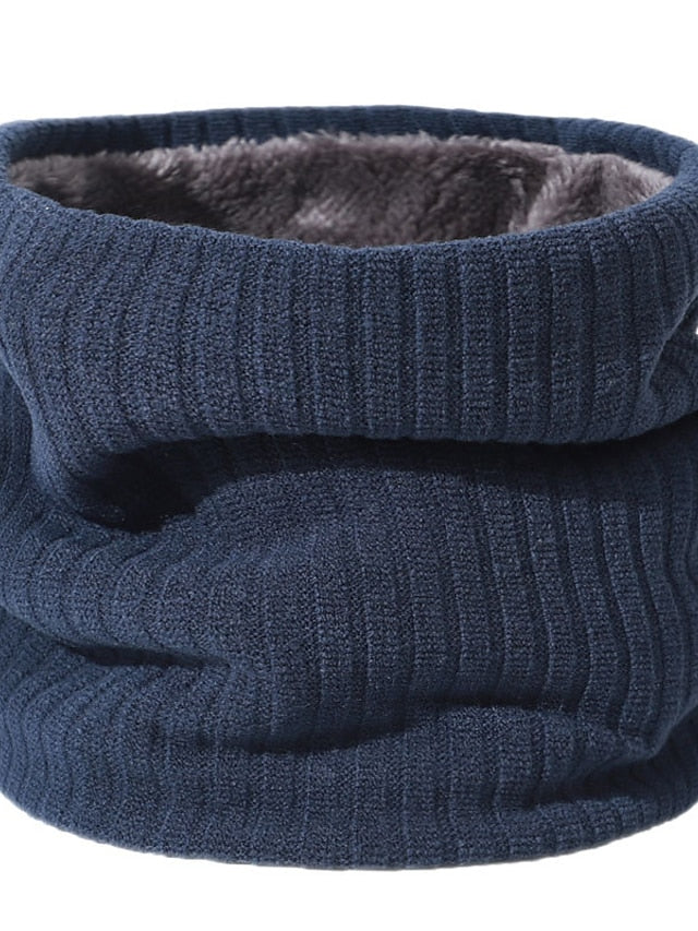 Infinity Scarf Party Black Scarf Pure Color Red Khaki Fall Winter Unisex for Women