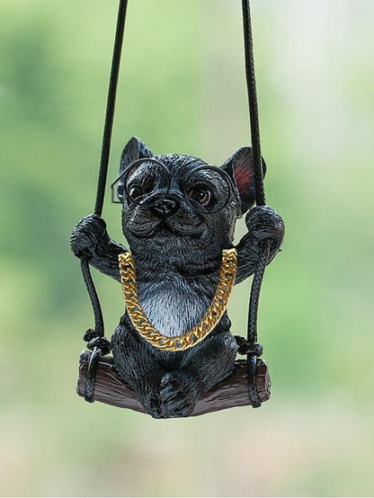 New Car Charm Pendant Swing Pug Pug Dog Car Supplies for Women
