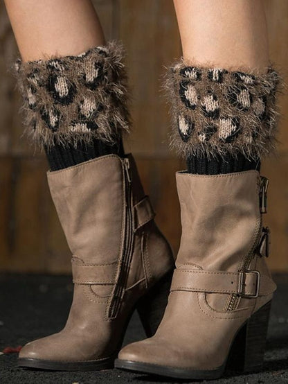 Leg Warmers Boot Cuffs Work Daily Acrylic Fibers Nylon Basic Classic Warm 1 Pair for Women