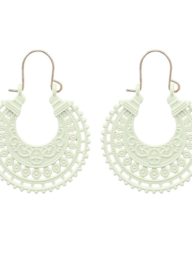 Earrings Chic & Modern Party Moon Earring / Yellow / Red / Green / Fall / Winter for Women