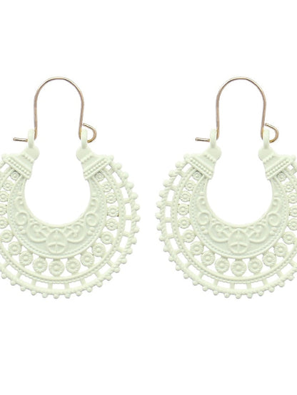 Earrings Chic & Modern Party Moon Earring / Yellow / Red / Green / Fall / Winter for Women