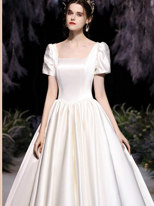 Vintage Satin Evening Dress