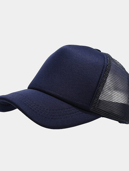 1pcs Unisex Cap Casual Plain Mesh Baseball Cap Adjustable Snapback Hats For Women Men Hip Hop Trucker Cap Streetwear Dad Hat for Women