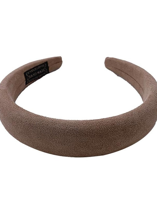 1PC Girls' Headbands Headband For Daily Classic Fabric 3# Rose Red 2#Beige 12# purple for Women