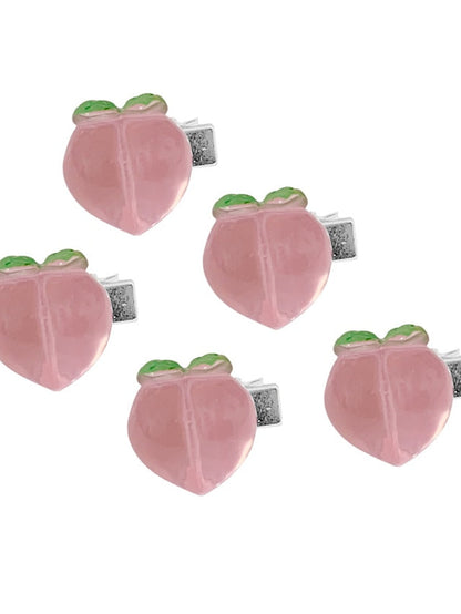 5pcs Per Set Girls' Hair Clip For Daily Flower Classic Butterfly. Peach.Flower Shape Hair Clips Alligator clip Hair Slide for Girl and Woman for Women