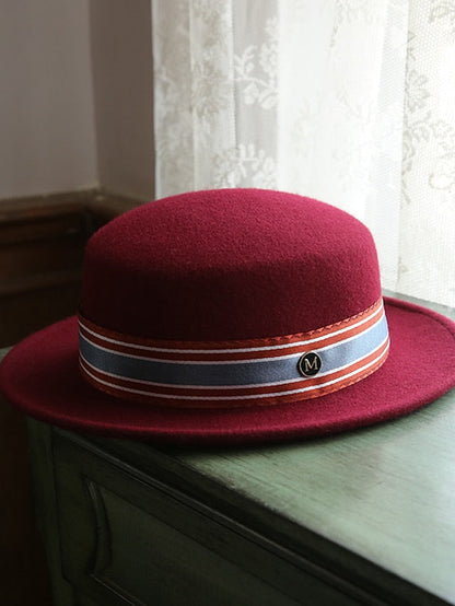Hat Bucket Hat Black Wine Camel Party Street Weekend Splice Color Block Breathable for Women