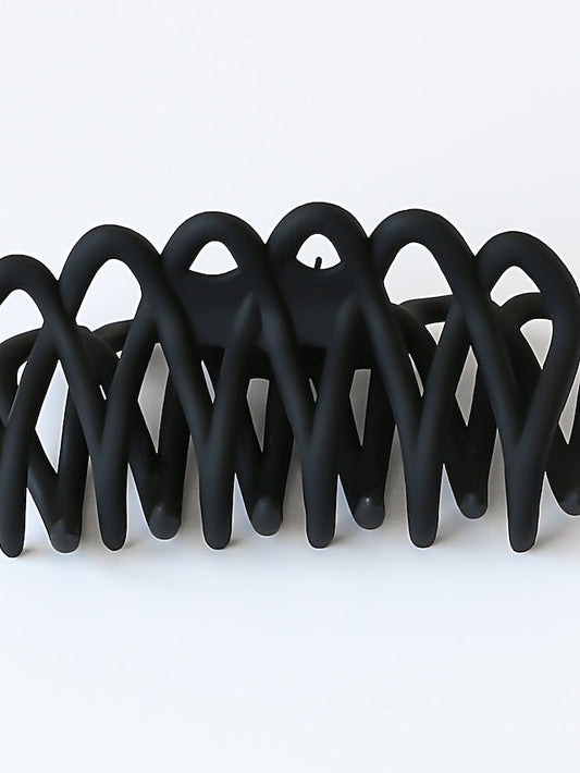 1PC Big Hair Claw Clips Neutral Colors Hair Clips For Women 4.3 Inch Claws Clips For Thick Banana Clips 3.5 Inch Claw Clip Medium Large Hair Claws Square Matte Jumbo Hair Clip Cute Hair Accessory Pack for Women